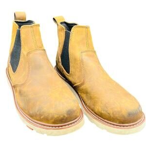 🥾 Brunt The Ohman Brown Chelsea Work Boots Men’s 13 Slip Oil Resistant